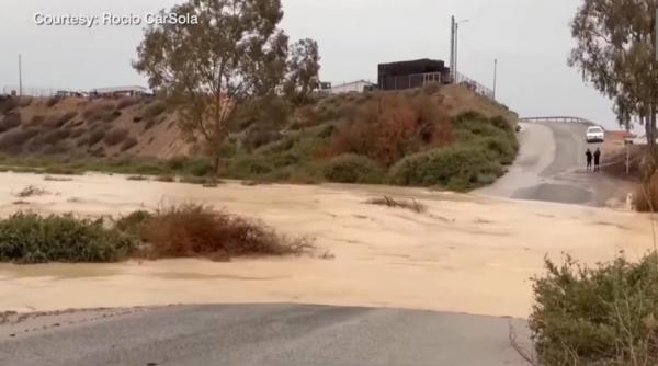 Furtuna Jana lovește Spania: Madridul activează planul de inundații, avertismente meteo în 16 provincii