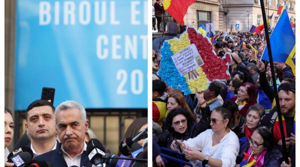 Candidatura lui Călin Georgescu, respinsă oficial. Sute de protestatari strânși în fața sediului CCR 