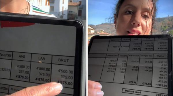 Cât câștigă un brutar în Elveția. O tânăra și-a pus fluturașul de salariu pe internet
