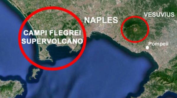 42 de cutremure în doar o săptămână în zona supervulcanului Campi Flegrei din Italia. Solul s-a ridicat cu 24 de centimetri