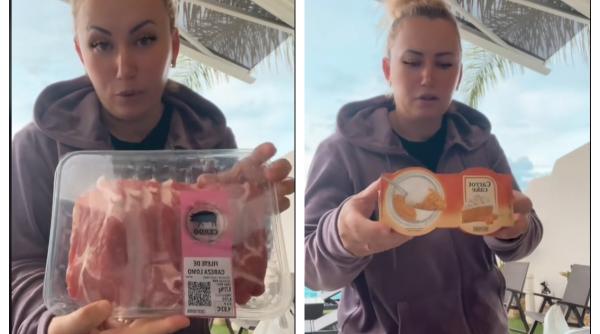 O româncă din Spania a arătat ce a cumpărat cu 100 de euro dintr-un supermarket 