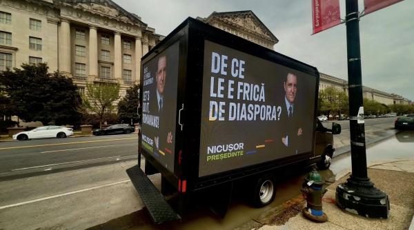 Panouri cu Nicușor Dan în marile oraşe din lume: "De ce le e frică de diaspora?" - FOTO