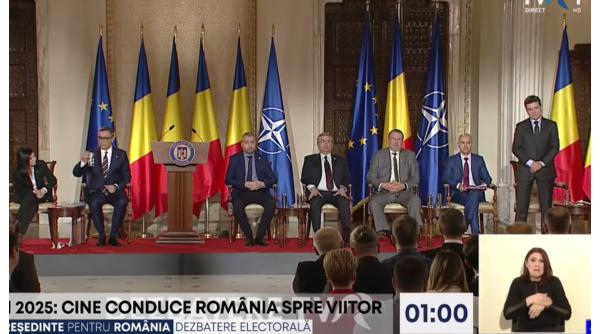 Un candidat a amenințat că pleacă din dezbaterea de la TVR, după ce Nicușor Dan i-a spus lui Funeriu că are o candidatură irelevantă