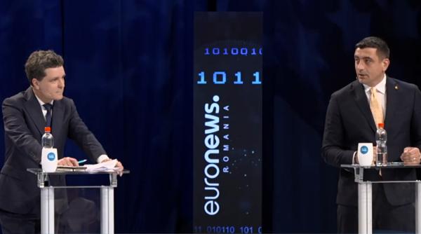 Prima dezbatere în finala prezidențială. Nicușor i-a spus lui Simion că s-a dus la Washington doar să ia o șapcă cu Trump