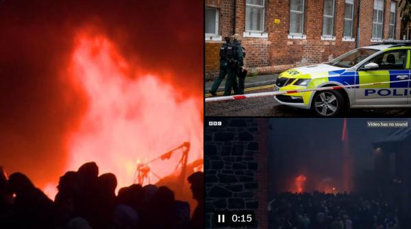 Proteste violente anti-români în Irlanda de Nord, din cauza a doi adolescenți arestați pentru viol