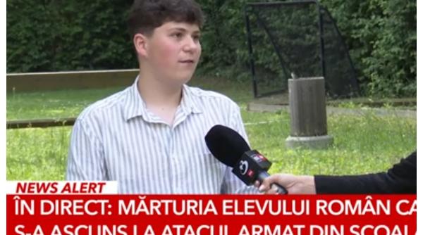 "Cineva ne-a spus să ridicăm mâinile". Mărturia unui elev român de la școala atacului din Austria