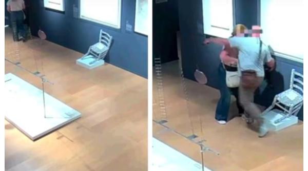 Doi turiști au distrus o sculptură scumpă dintr-un muzeu după ce au confundat-o cu un scaun