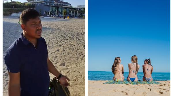 Salariul unui nepalez care strânge gunoiul pe plaja din Mamaia i-a pus pe gânduri pe mulți