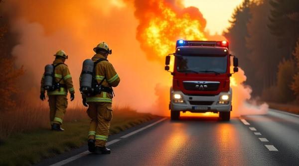 Incendiu uriaș de vegetație în Germania. Autoritățile au emis alerte de dezastru