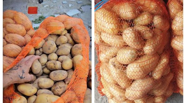 Cum sunt înșelați românii cu sacii de cartofi în piață: "Așa fac toți, îi bagă cu tubul"