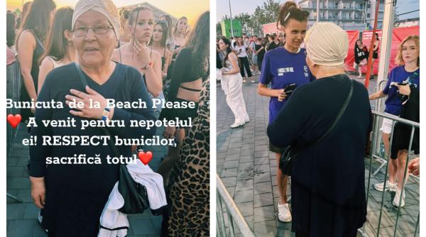 Imaginea zilei de la Beach, Please. O bunică a intrat cu nepotul la festival. La final, doi tineri i-au luat gratis cu taxiul