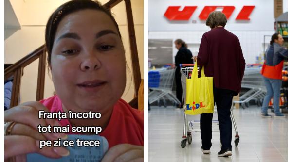 O româncă, abia întoarsă de la Lidl, spune că nu se mai poate trăi în Franța din cauza scumpirilor: "Sari peste mese. Asta trăim"