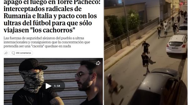 Presa din Spania: Extremiști din România și Italia, la "vânătoare" de migranți în Torre Pacheco