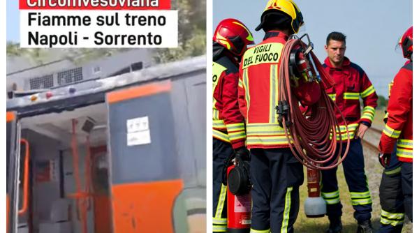 Pasageri români, prinși într-un tren care a luat foc în Italia: "Nu oprea, țipam și am spart geamurile" 