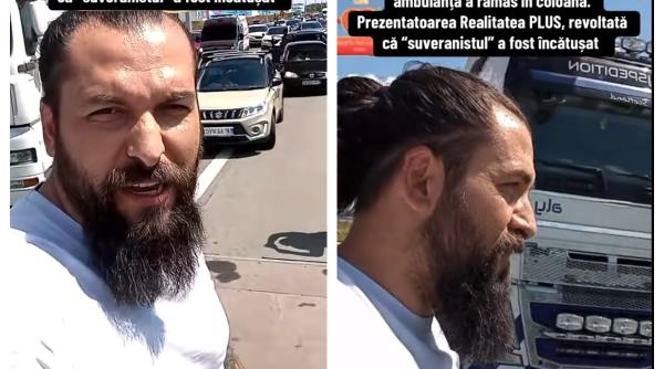 Reacția "suveraniștilor" care au blocat autostrada, când ambulanța a cerut voie să treacă: "E vrăjeală, nu las pe nimeni" 