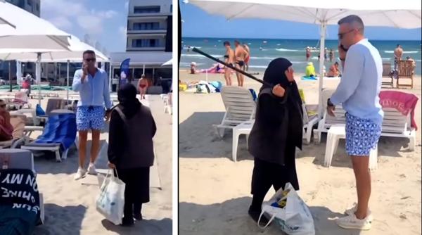 Cine este de fapt bâtrâna care lovea cu bastonul un patron de plajă din Mamaia Nord 