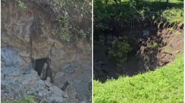 Fostă galerie de sare surpată în Maramureș. Zeci de oameni au fost evacuați