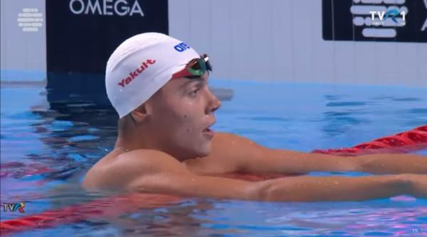 David Popovici, campion mondial și la 100 de metri liber