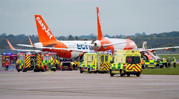 Două avioane s-au ciocnit pe aeroportul din Manchester. Toate zborurile au fost suspendate