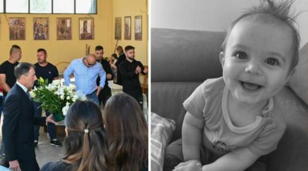Lacrimi și durere în Italia. Întreaga comunitate și-a luat la revedere de la micuțul Aryan, copilul român mort în vacanță la doar 9 luni