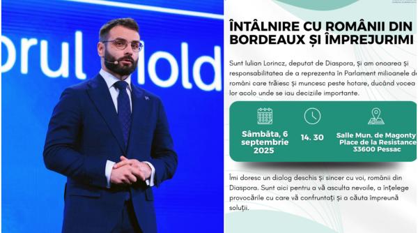 Deputatul Iulian Lorincz se întâlnește cu românii din Bordeaux, Pessac și împrejurimi