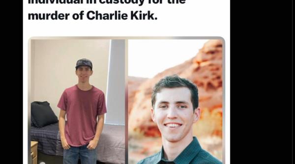 Asasinul lui Charlie Kirk a fost prins. Cine e tânărul de 22 de ani care l-a ucis pe apropiatul lui Trump