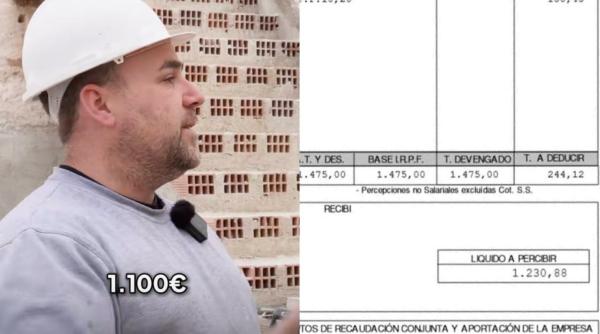 Un zidar din Spania se plânge de criza din construcții: "Înainte câștigai și 4.000 de euro, acum te zbați pentru 1.200"