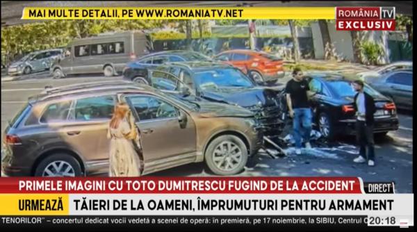 Toto Dumitrescu, fiul lui Ilie Dumitrescu, este căutat de două zile după ce a fugit de la locul accidentului