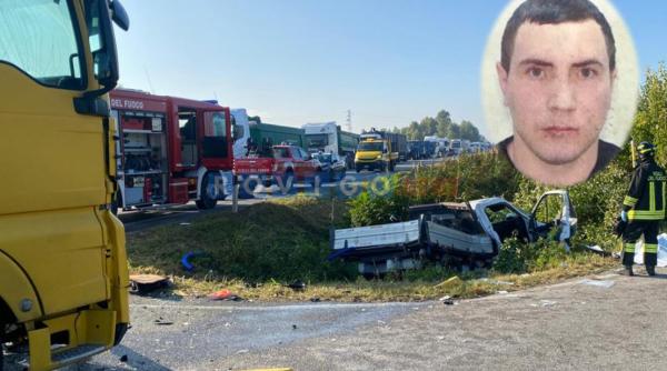 Român de 33 ani, mort într-un accident cumplit în Italia. Camioneta lui Marian a fost lovită de două TIR-uri