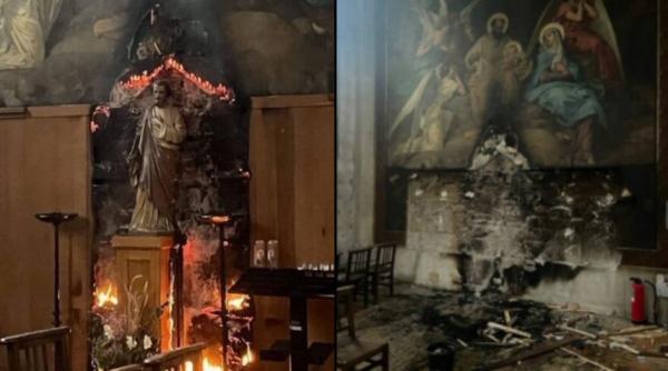 Românul care a incendiat biserica Notre-Dame des Champs din Paris a fost internat forțat într-un spital psihiatric
