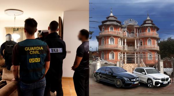 Polițiștii din Spania, operațiune uriașă de capturare a unui clan de români: în țară aveau mașini de sute de mii de euro și conace impunătoare 