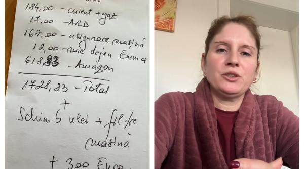 O româncă din Germania a arătat ce salariu are și cheltuielile lunare: "De restul banilor cumpăr mâncare" 