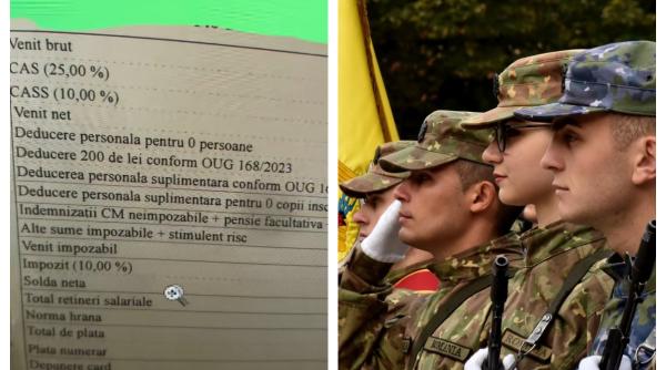 Ce salariu are un soldat român, fără bacalaureat, cu doi ani vechime 