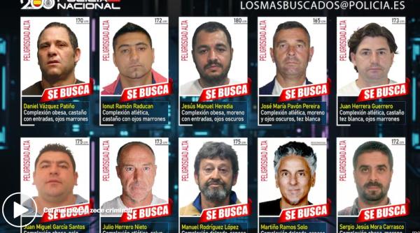 Un român a intrat pe lista celor mai căutați fugari din Spania. Cine e Ionuț Ramon Răducan, zis "Florin"