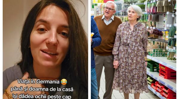 Reacția unei bâtrâne din Germania în market când a auzit că o româncă sparge semințe 