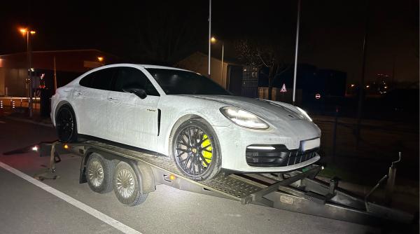 A vrut să ducă un Porsche din România în Spania, dar a rămas în drum. Polițiștii germani i-au cerut taxe de 21.000 de euro