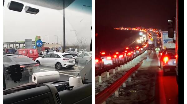 "N-ai loc să intri în benzinării". Aglomerație fără precedent spre România. Austostrăzile, blocate complet