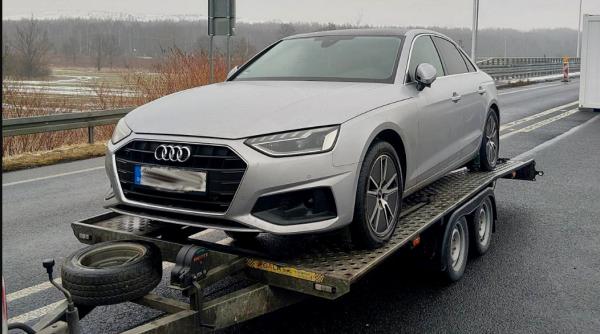 Un Audi de 20.000 de euro trimis din România în Germania n-a ajuns la destinație. Poliția l-a confiscat pe drum