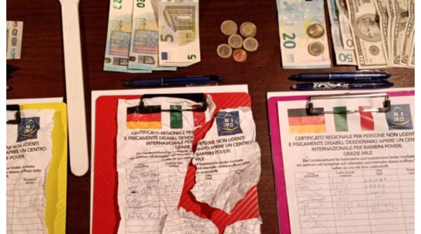 O româncă din Italia cu o listă falsă de donații a cerut bani unui carabinier într-un spital