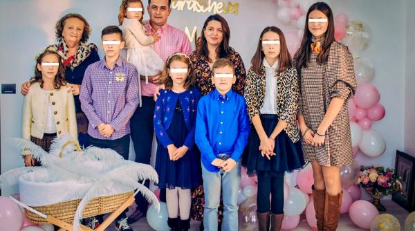 S-a întors cu cei 8 copii în România: „În Anglia erau prea libertini, aici cresc cu frică de Dumnezeu”