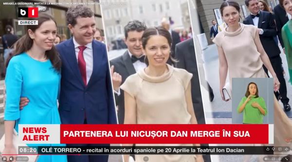 Mirabela Grădinaru a ajuns în SUA, pentru întâlnirea cu Melania Trump 
