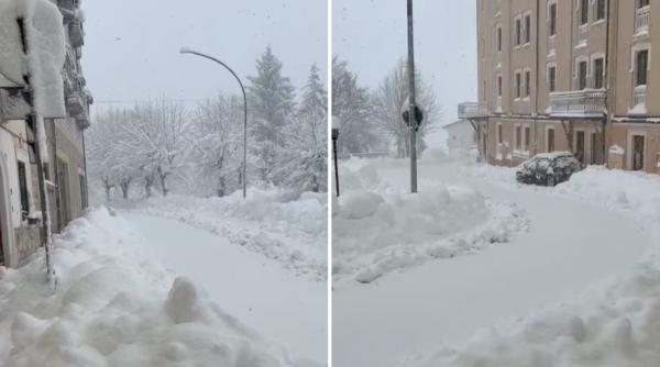 Furtuna Erminio a lovit cu putere centrul și sudul Italiei: Alertă roșie și căderi masive de zăpadă