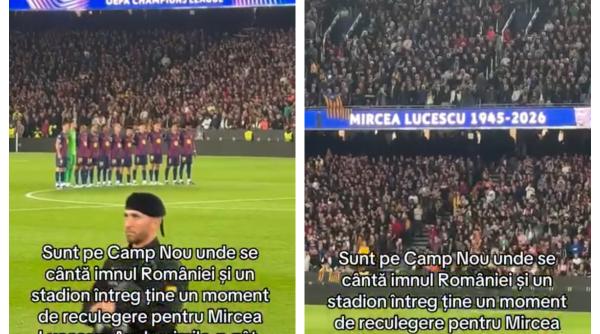 Moment de reculegere în Barcelona - Atletico, în onoarea lui Mircea Lucescu. Tot stadionul a aplaudat 