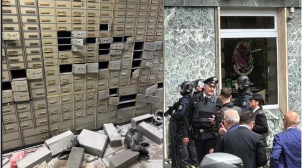 Hoții care au jefuit banca din Napoli au folosit arme de jucărie și au "dispărut" într-o gaură din podea