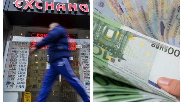 Euro a sărit astăzi la 5,14 lei. E cel mai mare curs din istorie