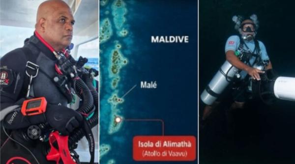 Două dintre cele patru cadavre ale italienilor morți în Maldive au fost recuperate. Salvatorii au găsit și camerele GoPro