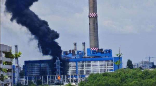 Incendiu în incinta CET Vest, cu degajări mari de fum. A fost emis mesaj RO-ALERT