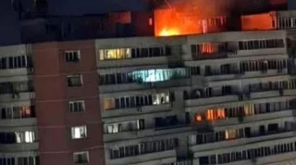 O dronă rusească a lovit un bloc din Galați și a explodat: două persoane rănite - VIDEO