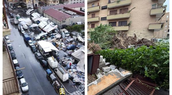 Italia, lovită de o tornadă și alte fenomene meteo extreme. Copacii au fost smulși din rădăcini 