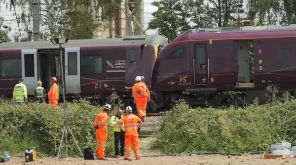 Accident feroviar Bedford/Luton. Consulatul României la Londra anunță că nu sunt români printre victime